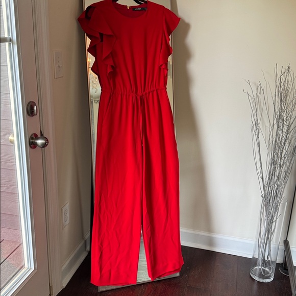Ralph Lauren Vibrant Red Jumpsuit - Picture 1 of 3